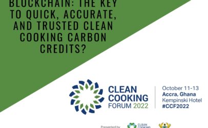 Blockchain: The Key to Quick, Accurate, and Trusted Clean Cooking Carbon Credits?; October 12; Accra, Ghana.